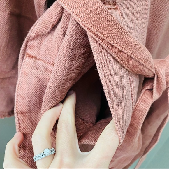 Free People Kelly Trench Coat Rose Sz XS/S - Picture 8 of 14